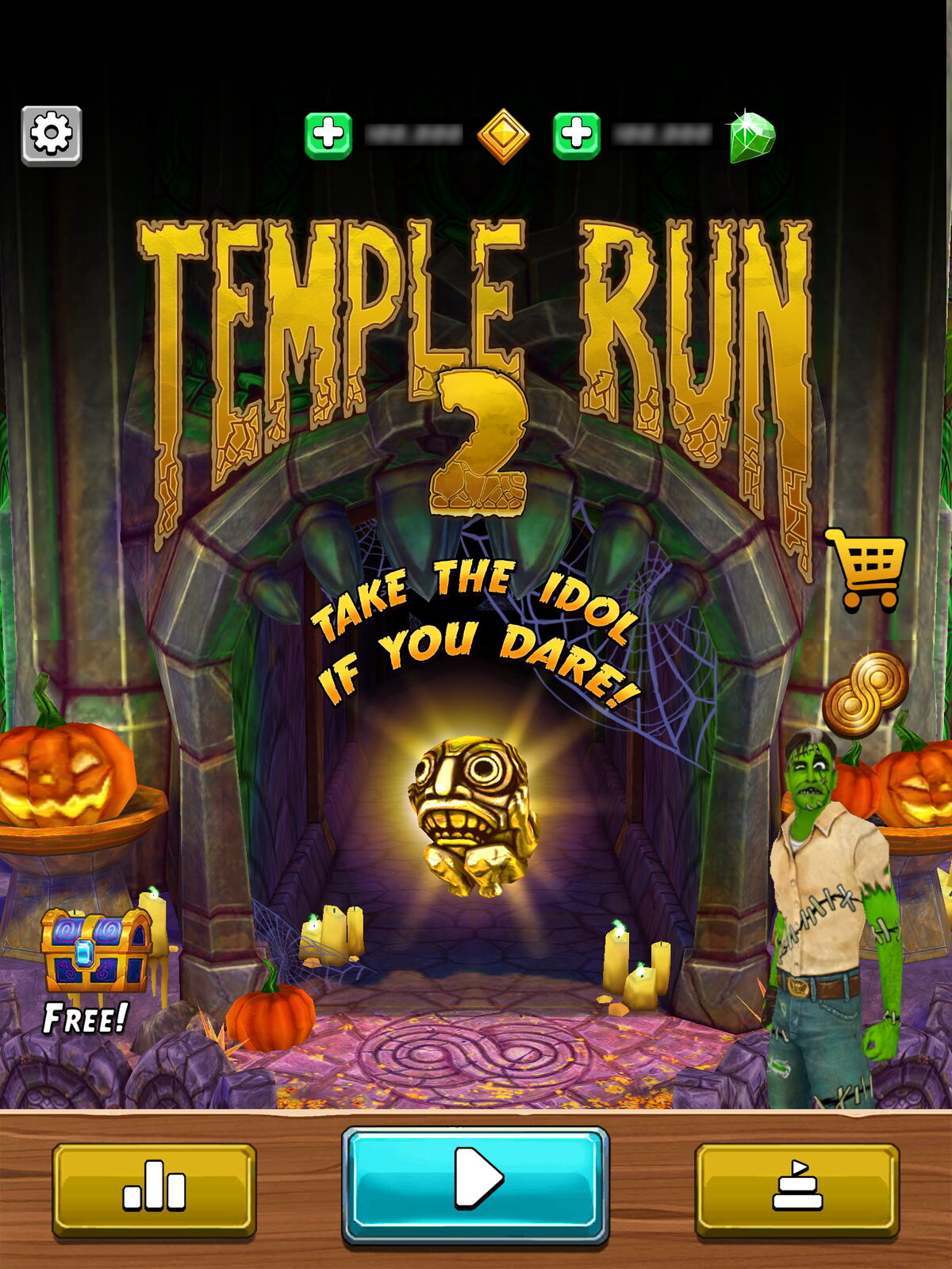 I think I found a face in a ghost on spooky summit. : r/TempleRun2