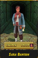 Sara Banyan, before unlocking