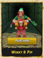Winky and Pip, before purchasing in the runner select screen