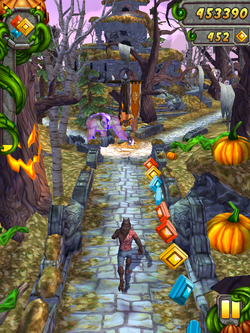 Temple Run 2 - Spooky Ridge  Trick or treat. This new update is spooky  good! #TempleRun2 is bringing the season's Halloween fun to you with Spooky  Ridge! What spooks you the