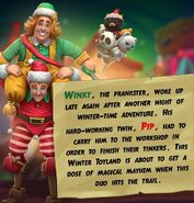 Winky and Pip's bio (with Teddy)