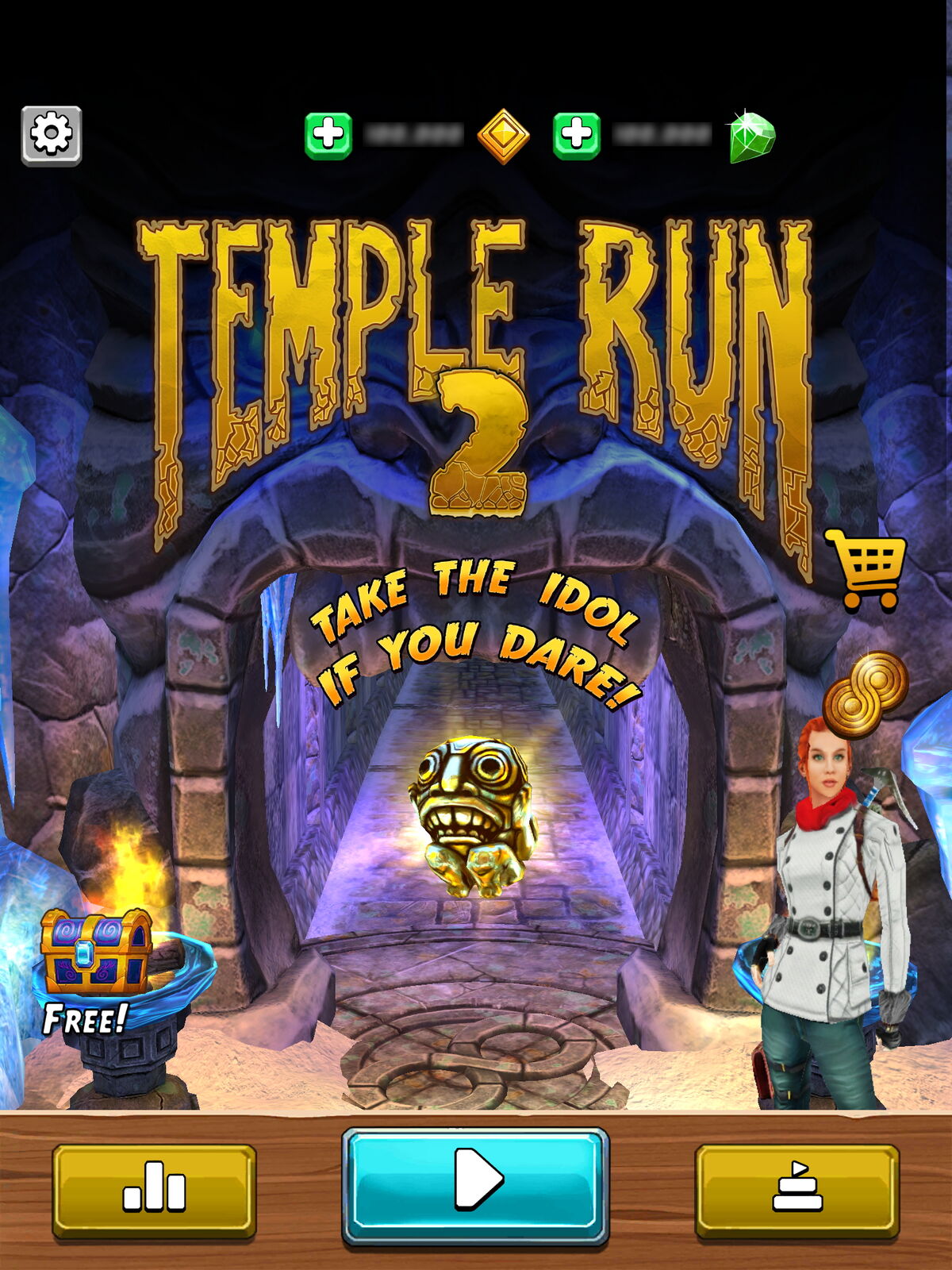 Temple Run 2 Frozen Shadows Map PC Gameplay in Pink Colour Effect
