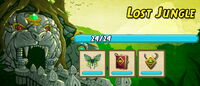 The artifacts in Lost Jungle.