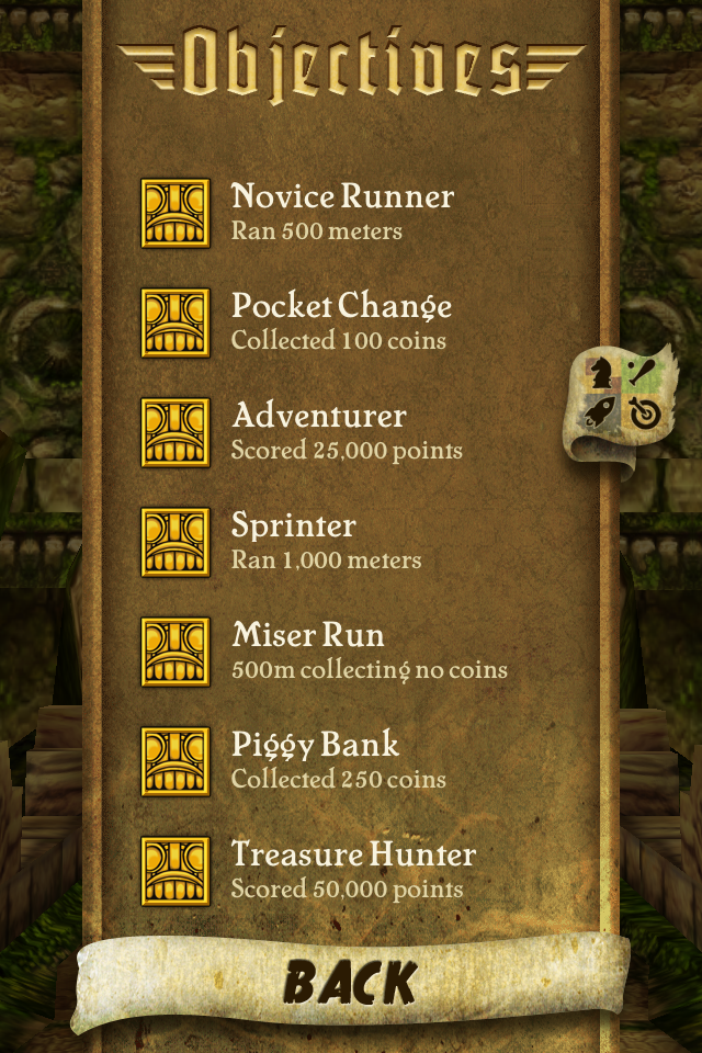 Objectives, Temple Run Wiki