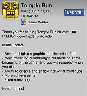 Temple Run by Imangi Studios, LLC