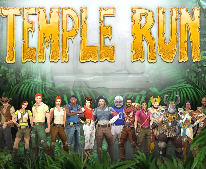 Check out Temple Run and Temple Run 2's characters