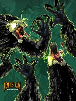 Temple Run on X: Jungle Demon Monkey concept art when