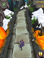 Ascending the mountains.