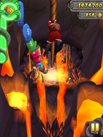Alternate entrance to the Lava Cave via zipline.