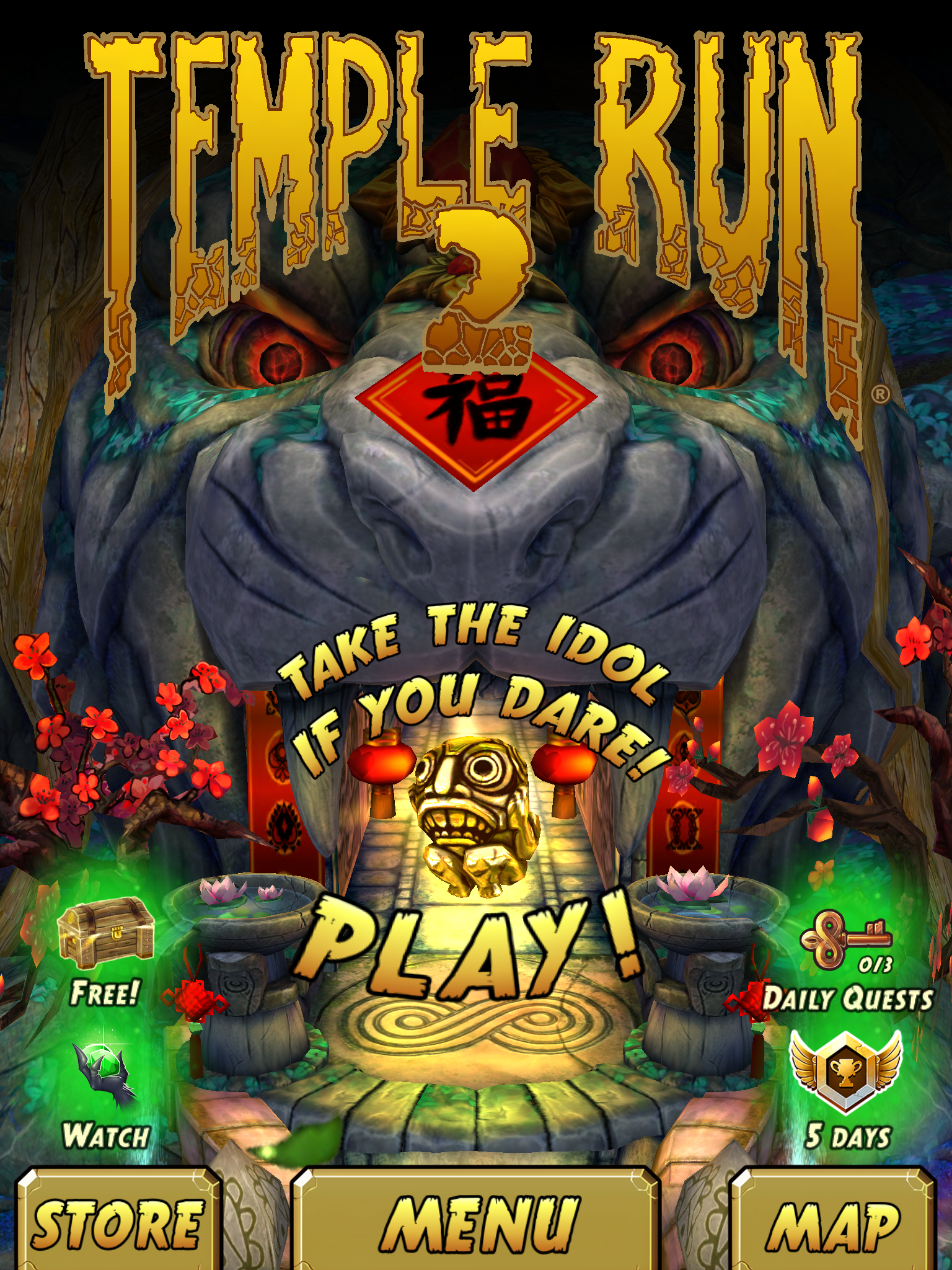 Temple Run - Runners, looks like the idol is lost in the Lost