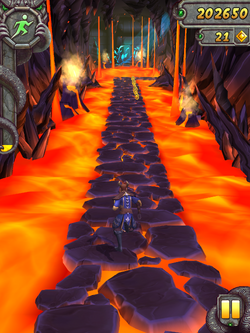 Volcano Island Temple Run 2 Fullscreen landscape mode Hawai