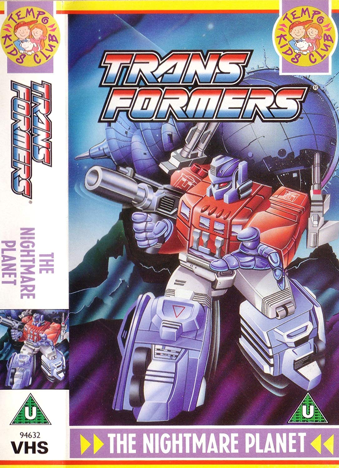 Transformers: Cosmic Rust/Masquerade on Tempo Video (United Kingdom VHS  videotape)