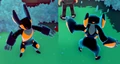 A Luma Zaobian with Attack<T> that has changed it's typing to Digital /Fire.