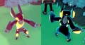 A Luma Zaobian with Attack<T> that has changed it's typing to Digital /Electric.