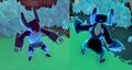 A Luma Zaobian with Attack<T> that has changed it's typing to Digital /Water.