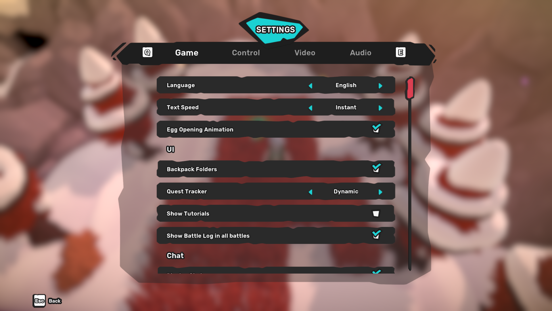 Settings - Temtem Wiki