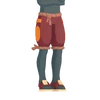 Tie-down pants