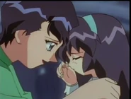 Kotoe comforting a young Misao.