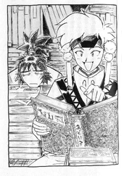 Masaki with young Azusa.