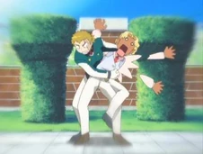 Mashisu, with Misao in a tough hold!