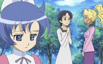 Mrs. Shinohara talking with  (Background).