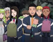 Seina arrives with his first child.