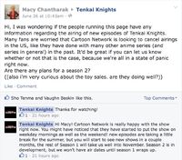 There will be a 2nd season for Tenkai Knights