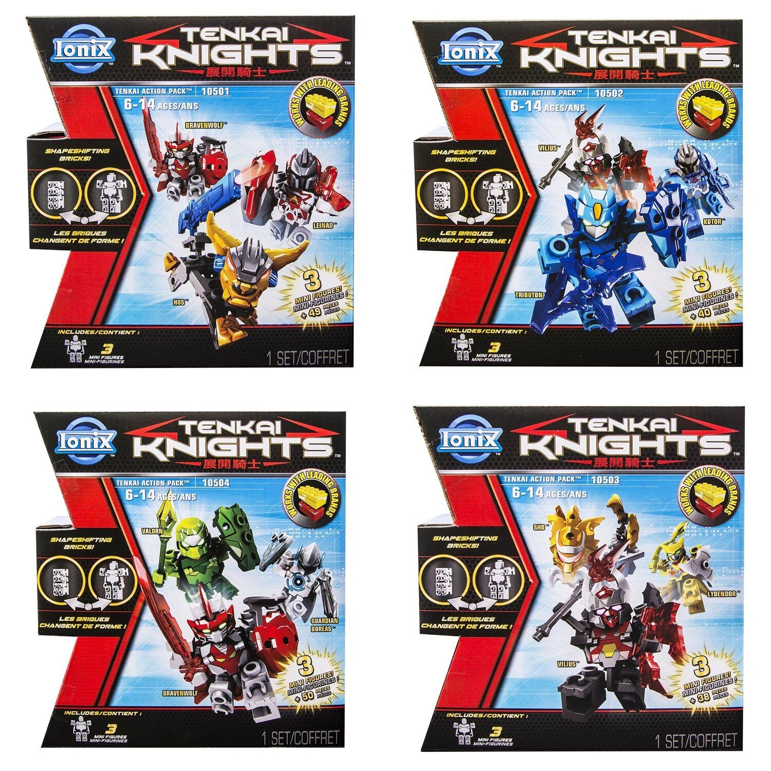 Tenkai Knights 12 Figure Action Packs Bundle Tenkai Knights Wiki