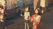 Nagi and Kana at the festival.