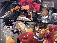 LN 16 02 EN.jpg (729 KB) Garasha and Pico battle with Geld and Kumara respectively.