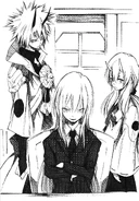 Rimuru intimidates the Council of the West with Benimaru and Shuna's support.