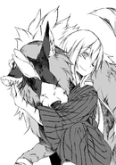 LN16 - 13.jpg (294 KB) Ranga cuddles up to Rimuru before they begin their consultation.