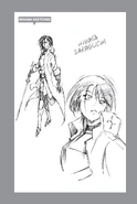 Rough sketches of Hinata Sakaguchi.