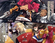 LN16 - 03.jpg (483 KB) Garasha and Pico battle with Geld and Kumara respectively.