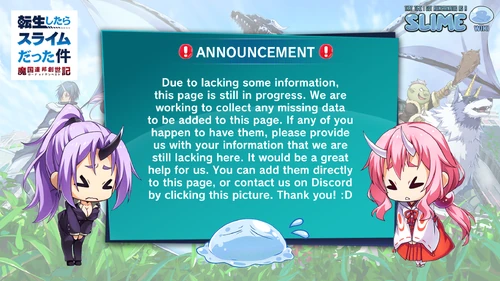 Equipment List Tensei Slime Lord Of Tempest Wiki Fandom