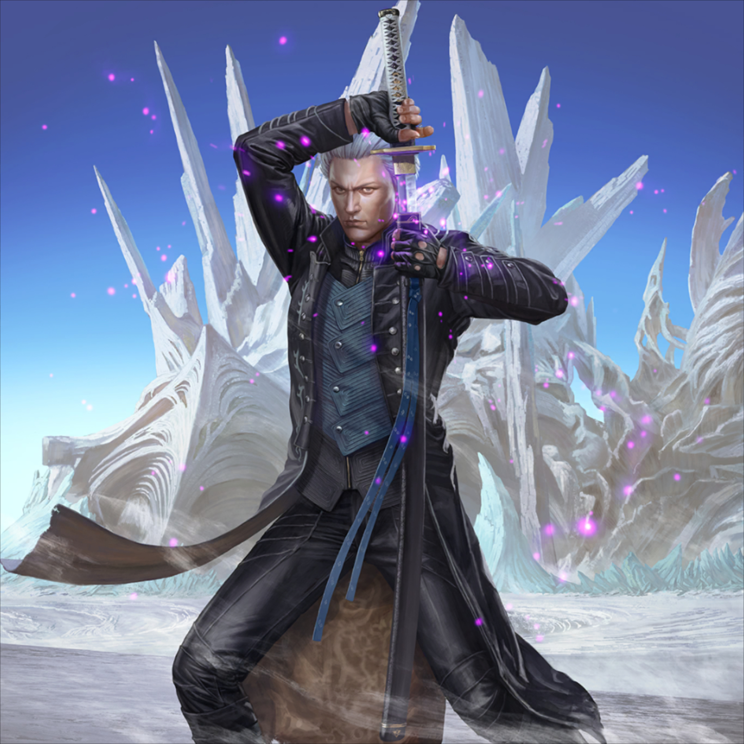 Vergil from devil may cry with a hexblade