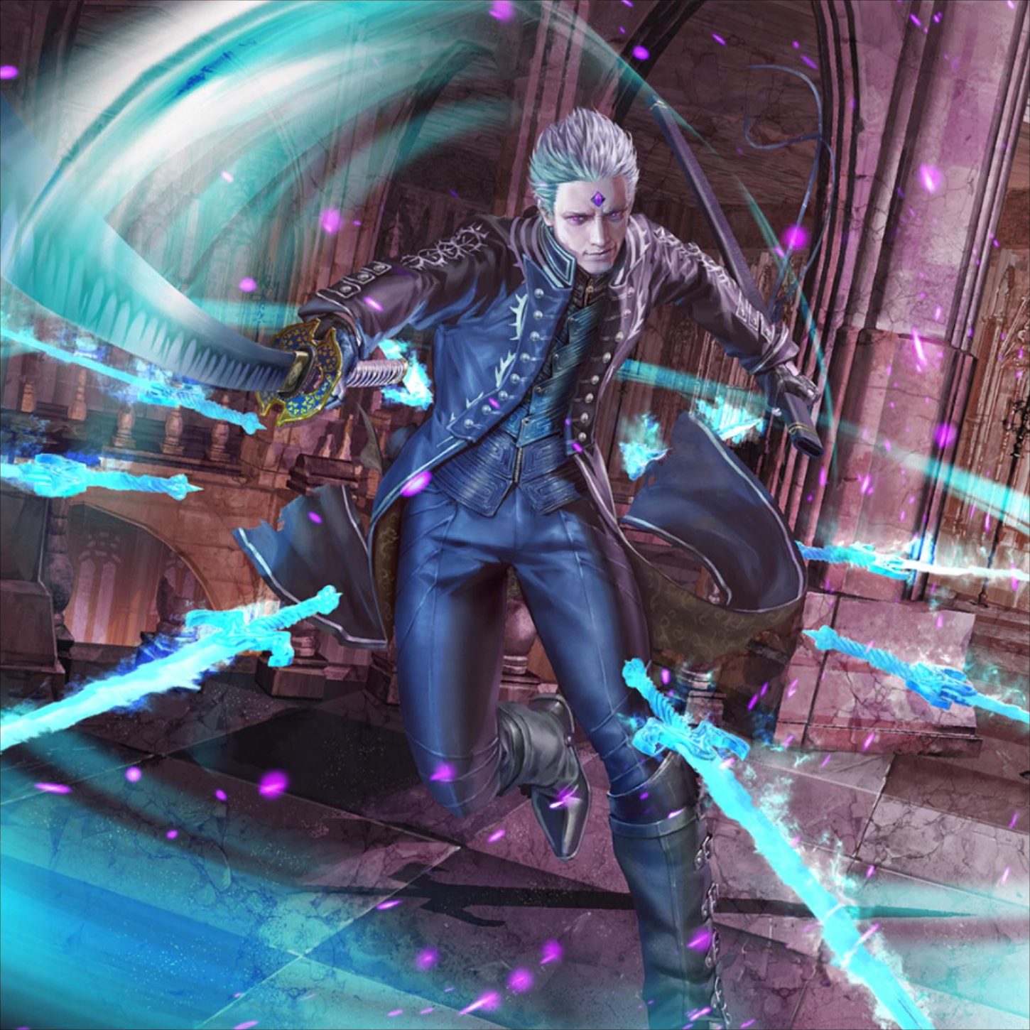 Vergil Autism Warrior Pearl Postcard Print Devil May Cry 