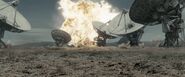 A cruise missile hit behind a Gun Turret in Skynet VLA. Terminator Salvation