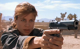 Sarah T2 gun