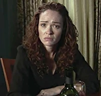 Barbara, being "encouraged" by her husband, Vick