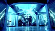 The TDE powering up within the bank vault in the pilot episode of The Sarah Connor Chronicles