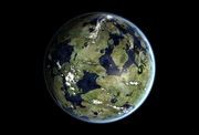 Terraformed io in venus orbit