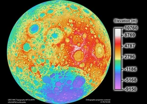 Mercury altitude map