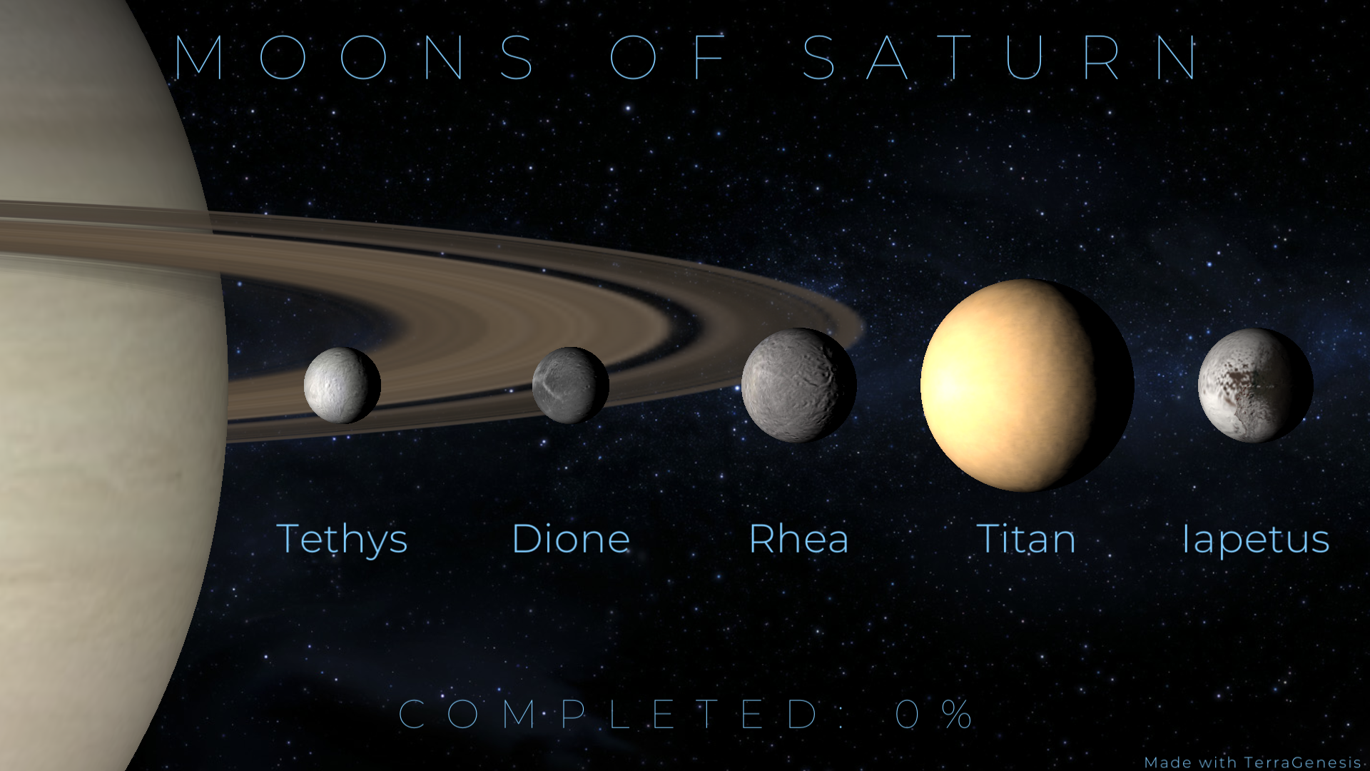what are the moons of saturn