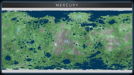 Terraformed Mercury Map