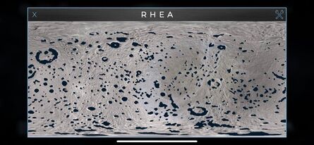 Rhea map with a samll amount of water