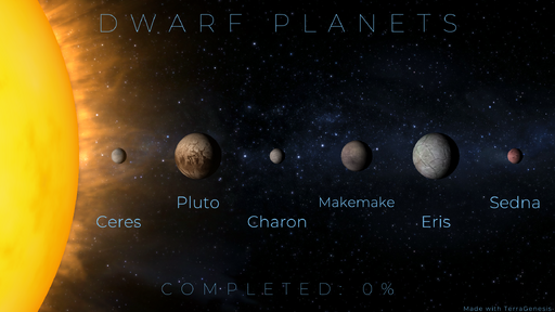 solar system planets and dwarf planets