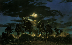 Fire on Weathertop by Ted Nasmith