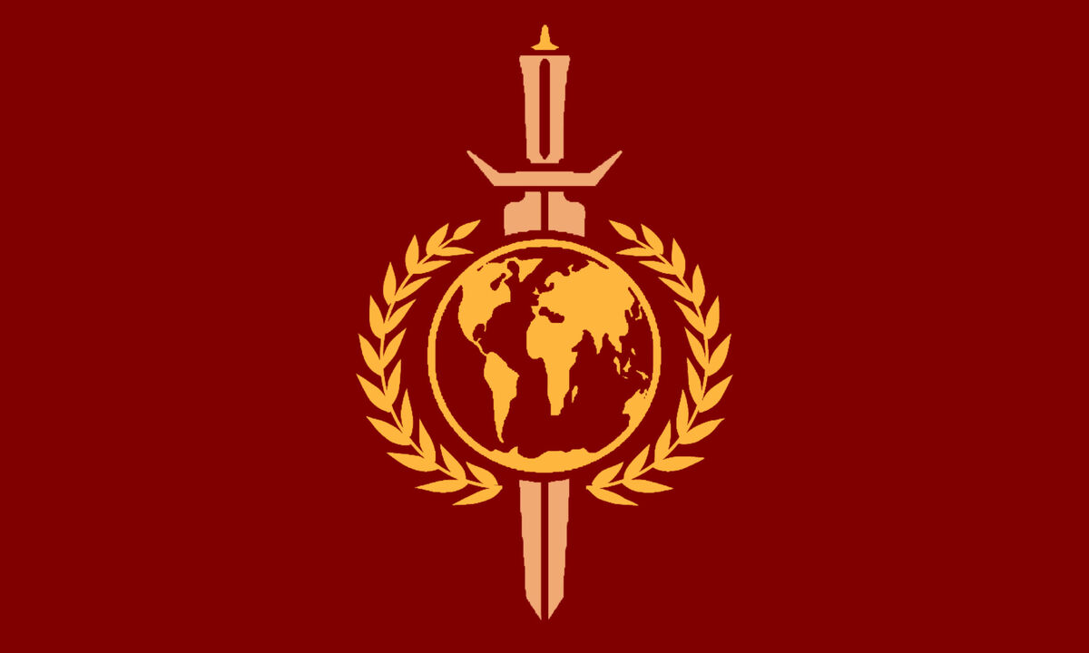Оон красный. Терранская Империя флаг. Флаги вымышленных государств. Флаг всемирной империи. Союз империй флаг.