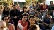 The Shannons watching the play